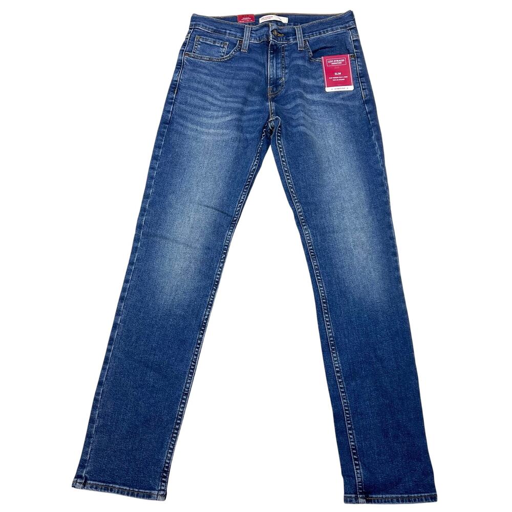 Signature by Levi Strauss & Co Slim Fit Jeans 30x32 Dark Blue Wash New